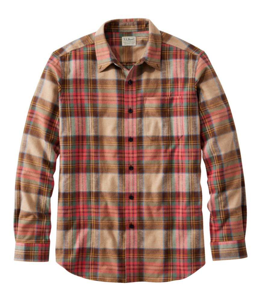 Men's Scotch Plaid Flannel Shirt, Traditional Fit, Antique Dress Stewart, small image number 1