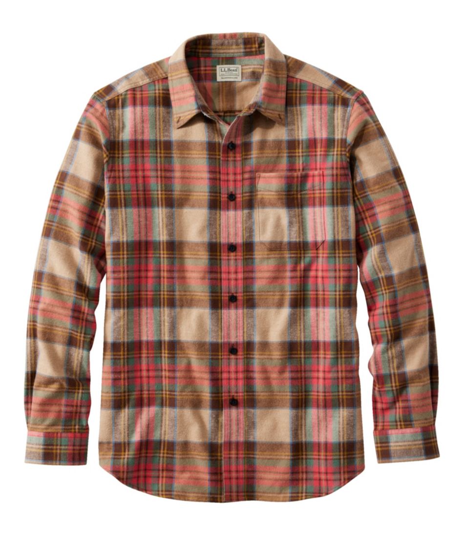 Men's Scotch Plaid Flannel Shirt, Traditional Fit Antique Dress Stewart XXL | L.L.Bean, Regular