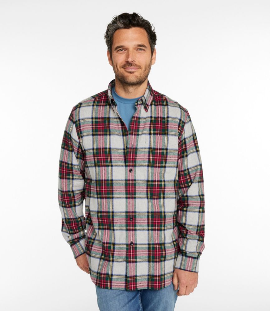 Men's Scotch Plaid Flannel Shirt, Traditional Fit