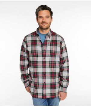 Men's Scotch Plaid Flannel Shirt, Traditional Fit