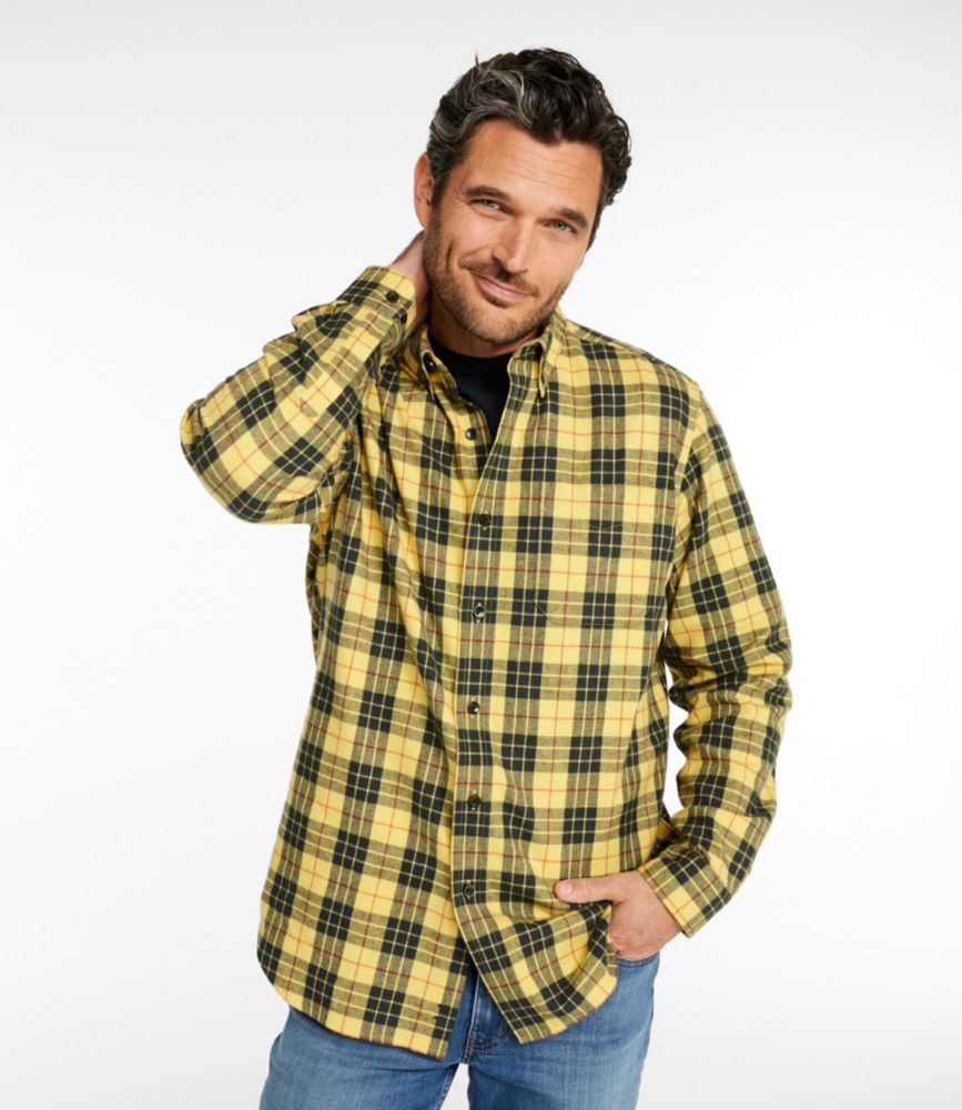 Men's Scotch Plaid Flannel Shirt, Traditional Fit