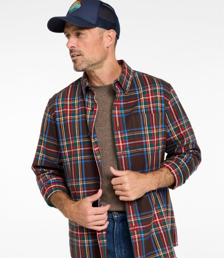 Men's Scotch Plaid Flannel Shirt, Traditional Fit