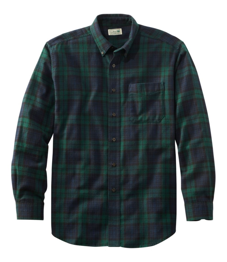 Men's Scotch Plaid Flannel Shirt, Traditional Fit