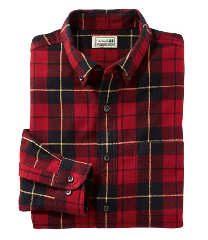 Men's Scotch Plaid Flannel Shirt, Traditional Fit