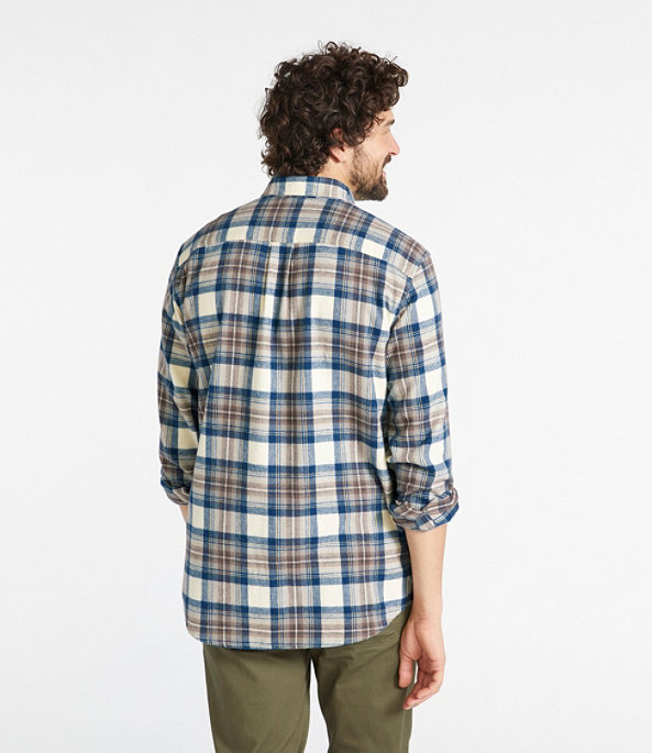 Scotch Plaid Flannel Shirt, Indigo Tartan, large image number 2