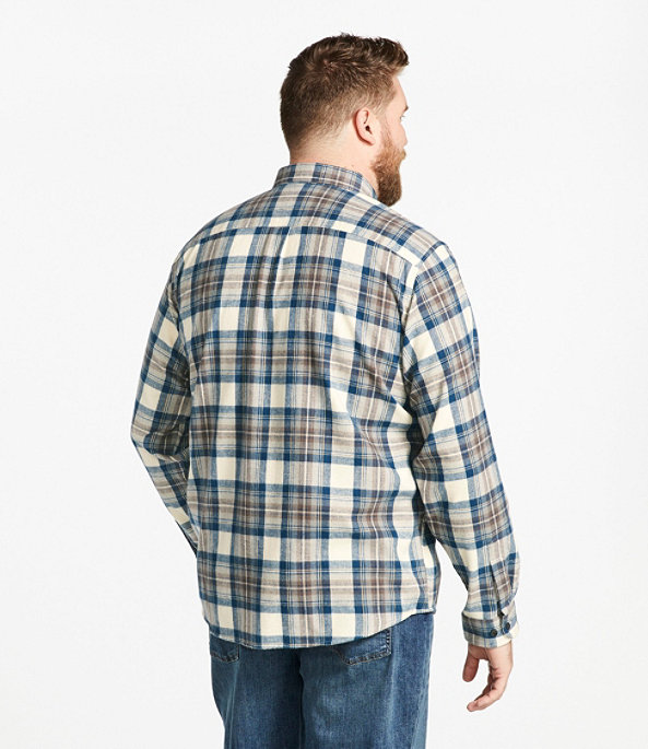 Scotch Plaid Flannel Shirt, Indigo Tartan, large image number 4