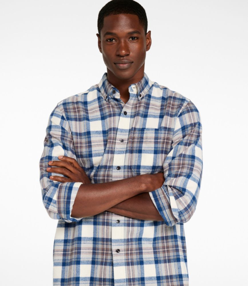 Men's Scotch Plaid Flannel Shirt, Traditional Fit