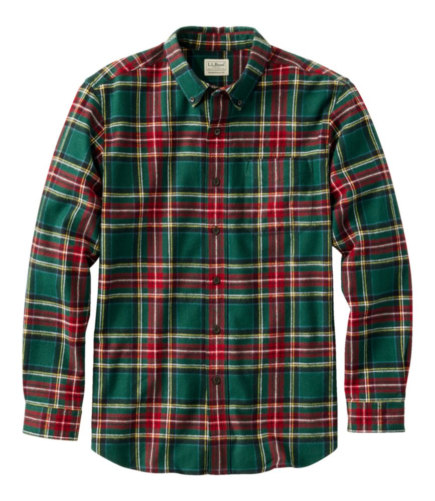 Men's Scotch Plaid Flannel Shirt, Traditional Fit
