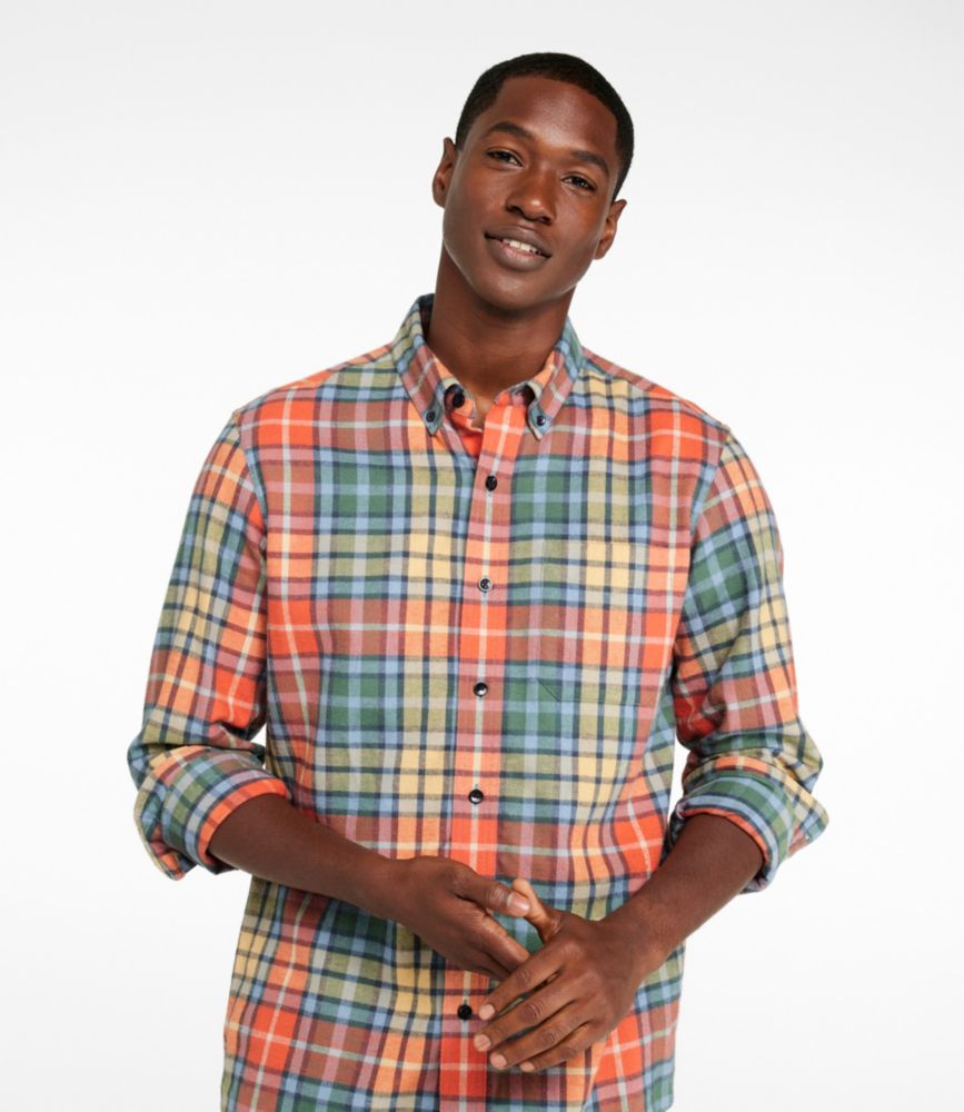 Men's Scotch Plaid Flannel Shirt, Traditional Fit