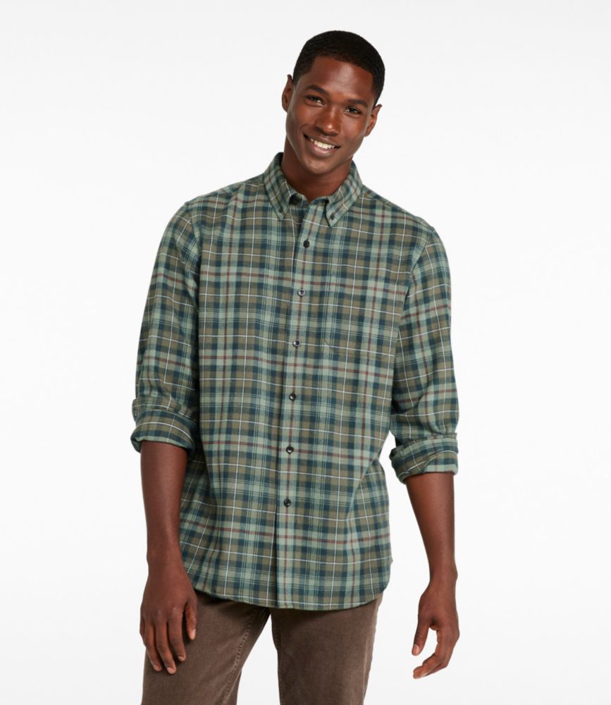 Men's Scotch Plaid Flannel Shirt, Traditional Fit