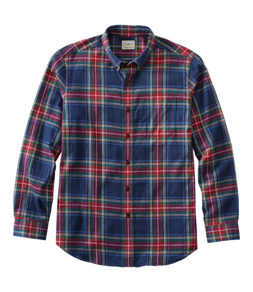 Men's Scotch Plaid Flannel Shirt, Traditional Fit