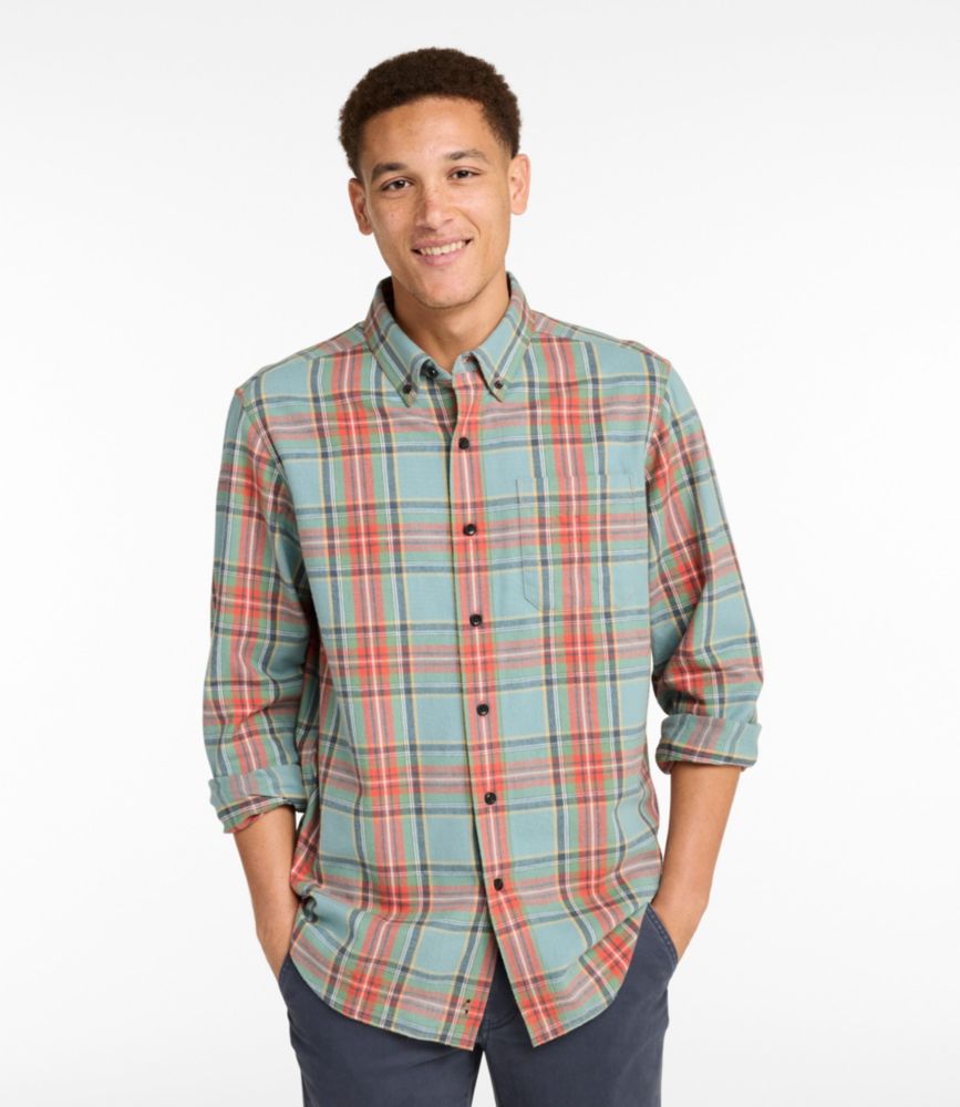 Men's Scotch Plaid Flannel Shirt, Traditional Fit