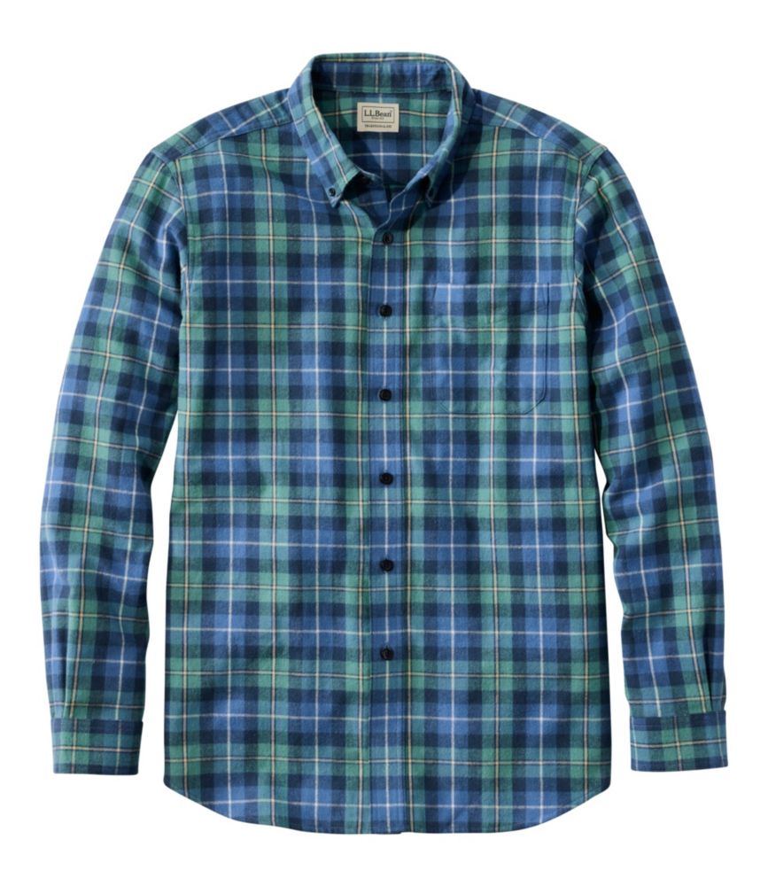 Men's Scotch Plaid Flannel Shirt, Traditional Fit