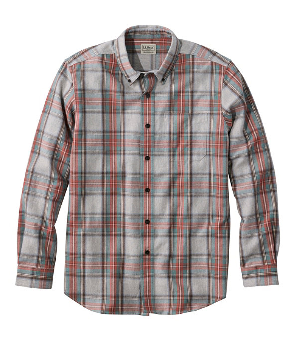 Scotch Plaid Flannel Shirt, Washed Gray Stewart, large image number 0