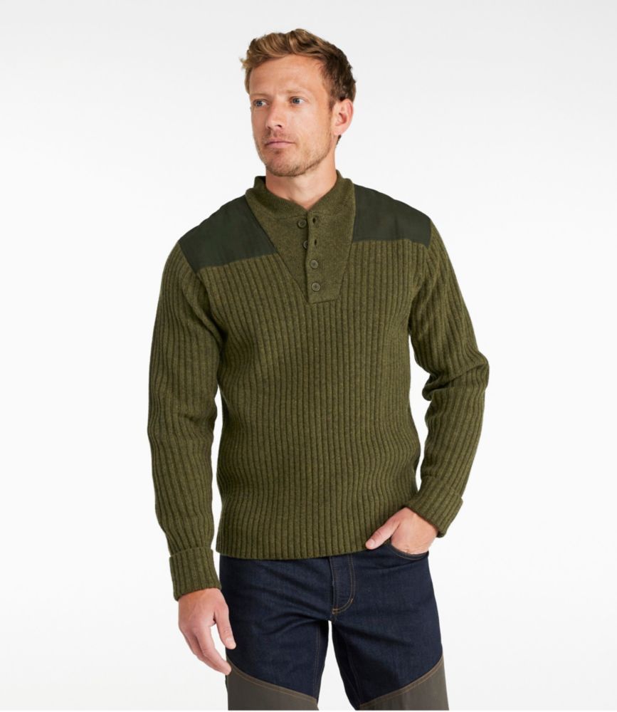 military henley sweater