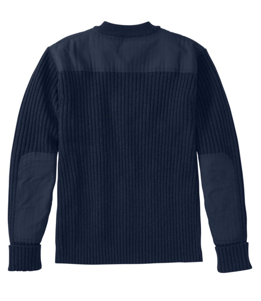 Men's Commando Sweater, Henley, Bright Navy Heather, small image number 4