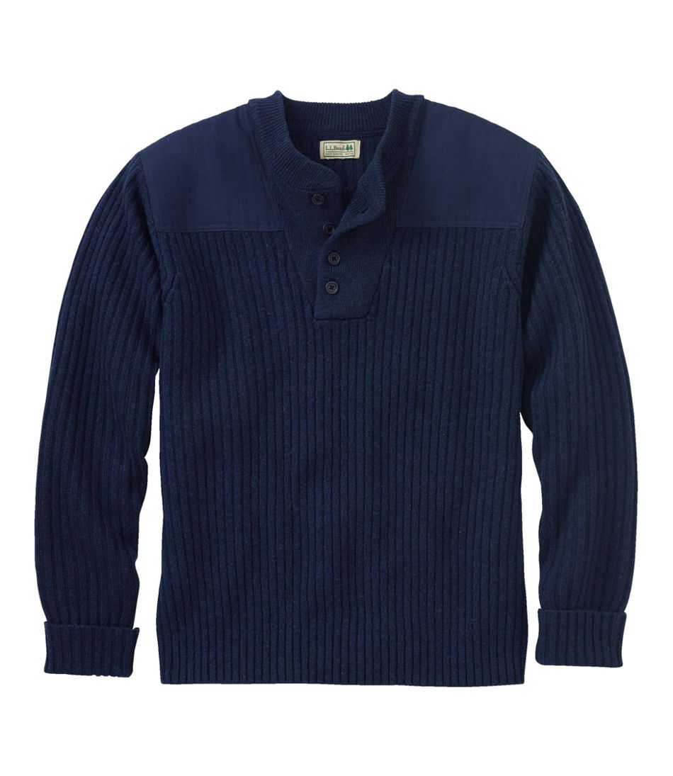 Men’s Vintage Sweaters, Retro Jumpers 1920s to 1980s Commando Sweater Navy Blue  AT vintagedancer.com