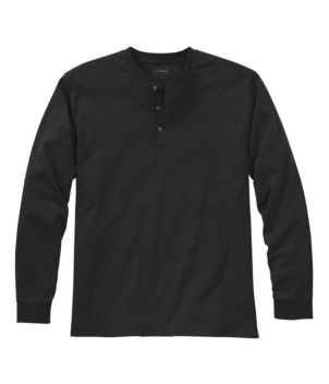 Men's Carefree Unshrinkable Tee, Traditional Fit, Long-Sleeve Henley