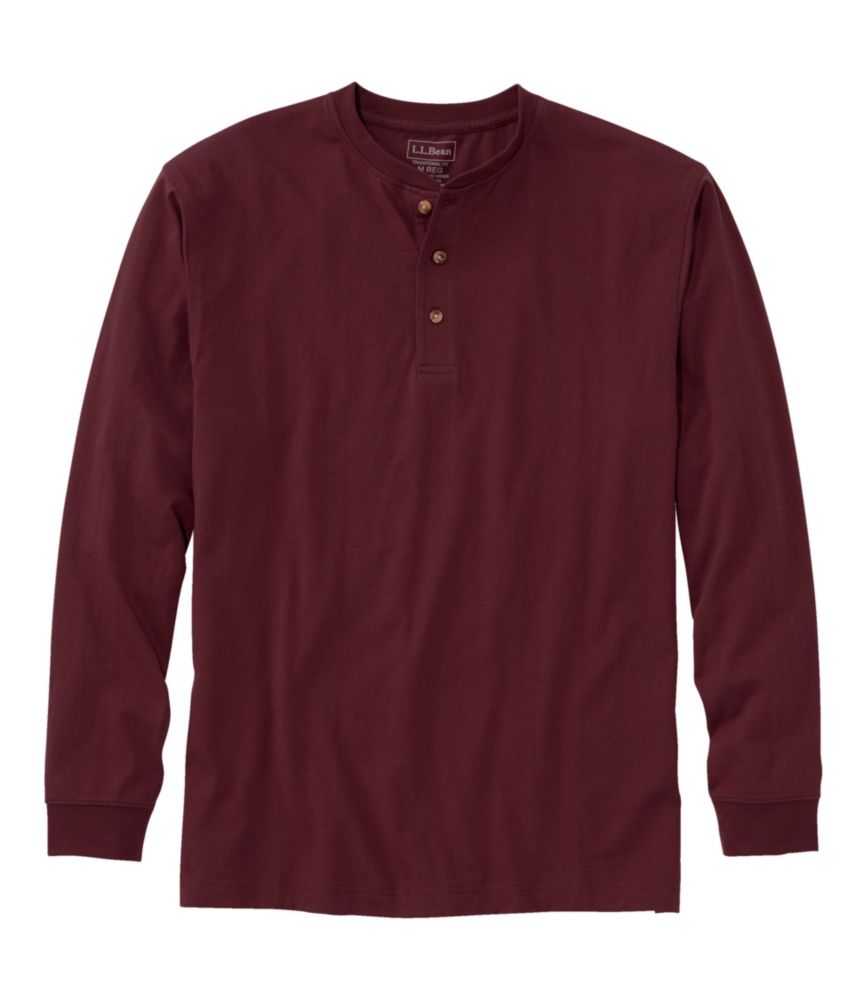 red henley long sleeve