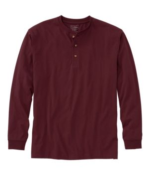 Men's Carefree Unshrinkable Tee, Traditional Fit, Long-Sleeve Henley