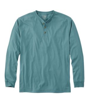 Men's Carefree Unshrinkable Tee, Traditional Fit, Long-Sleeve Henley