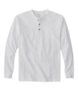 Men's Carefree Unshrinkable Tee, Traditional Fit, Long-Sleeve Henley