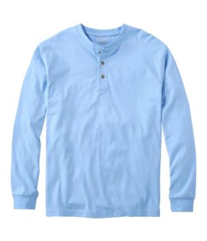 Men's Carefree Unshrinkable Tee, Traditional Fit, Long-Sleeve Henley