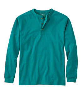 Men's Carefree Unshrinkable Tee, Traditional Fit, Long-Sleeve Henley