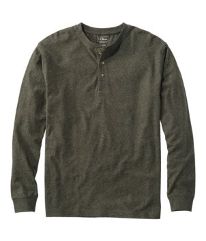 Men's Carefree Unshrinkable Tee, Traditional Fit, Long-Sleeve Henley