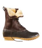 Men's Bean Boots, 10" Shearling-Lined