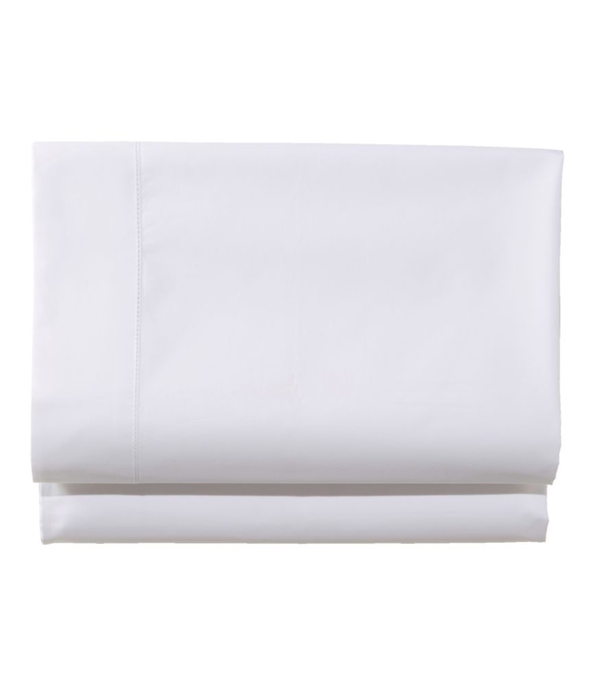 280-Thread-Count Pima Cotton Percale Sheet, Flat, White, small image number 1