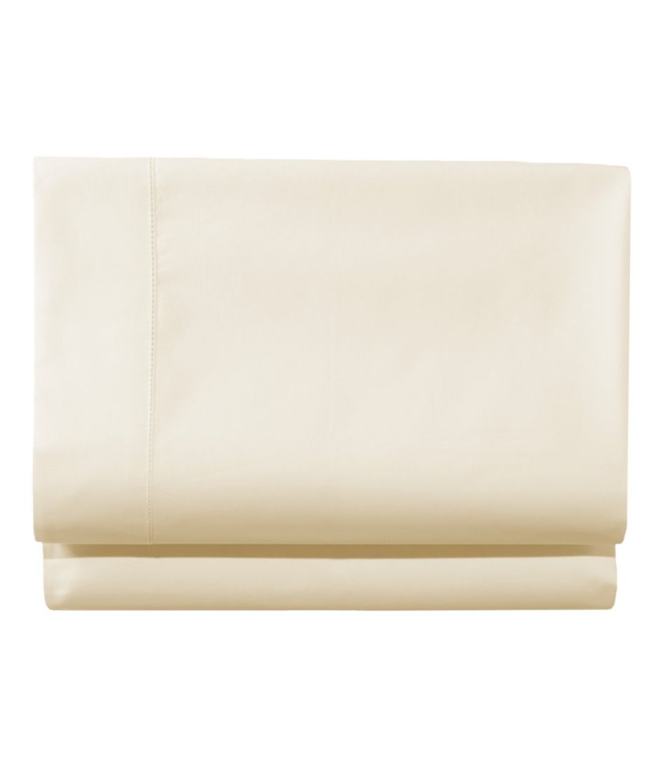 280-Thread-Count Pima Cotton Percale Fitted Sheet Cream Twin Extra-Long | L.L.Bean