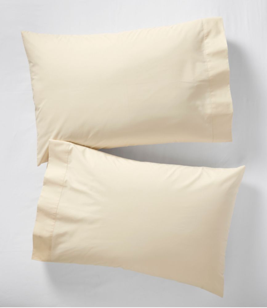 280-Thread-Count Pima Cotton Percale Pillowcases, Set of Two, Cream, small image number 1