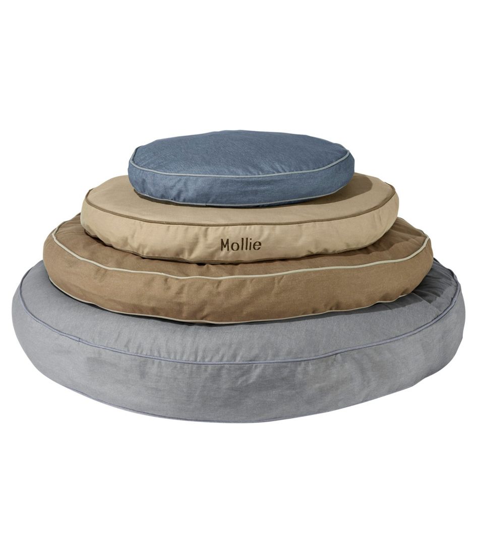 Premium Denim Dog Bed Replacement Cover, Round