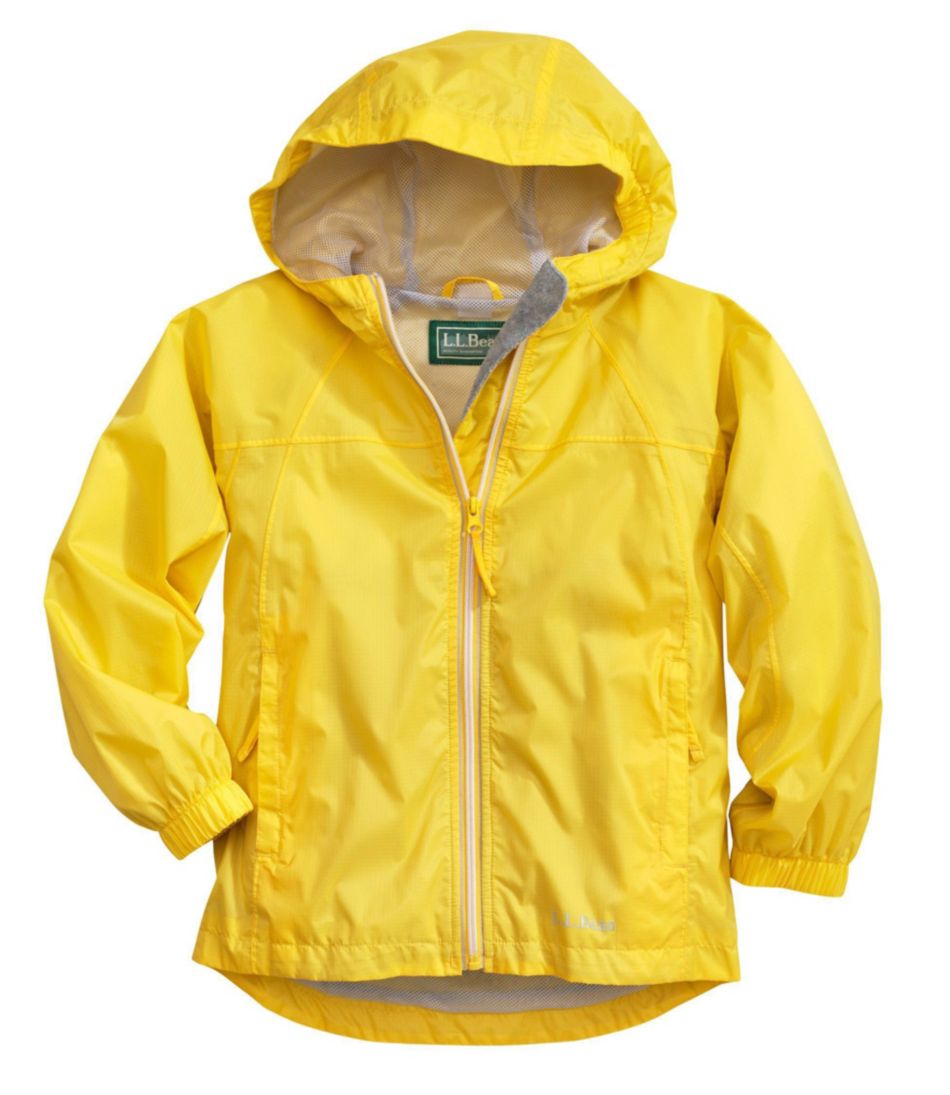 L.L.Bean Kids' Discovery Rain Jacket in Bright Yellow