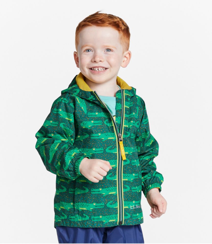 Infants' and Toddlers' Discovery Rain Jacket, Print, Darkest Green Gator, small image number 2