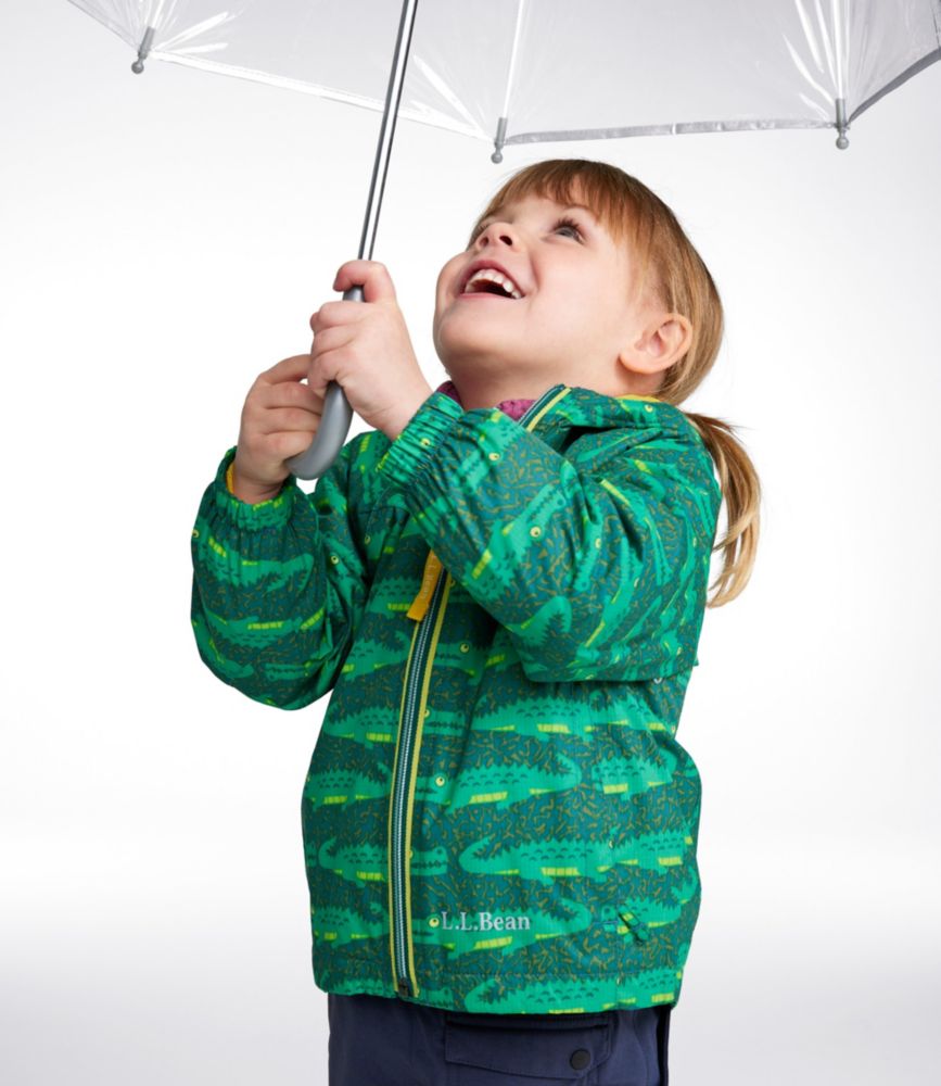 Infants' and Toddlers' Discovery Rain Jacket, Print, Deep Green Landscape, small image number 3