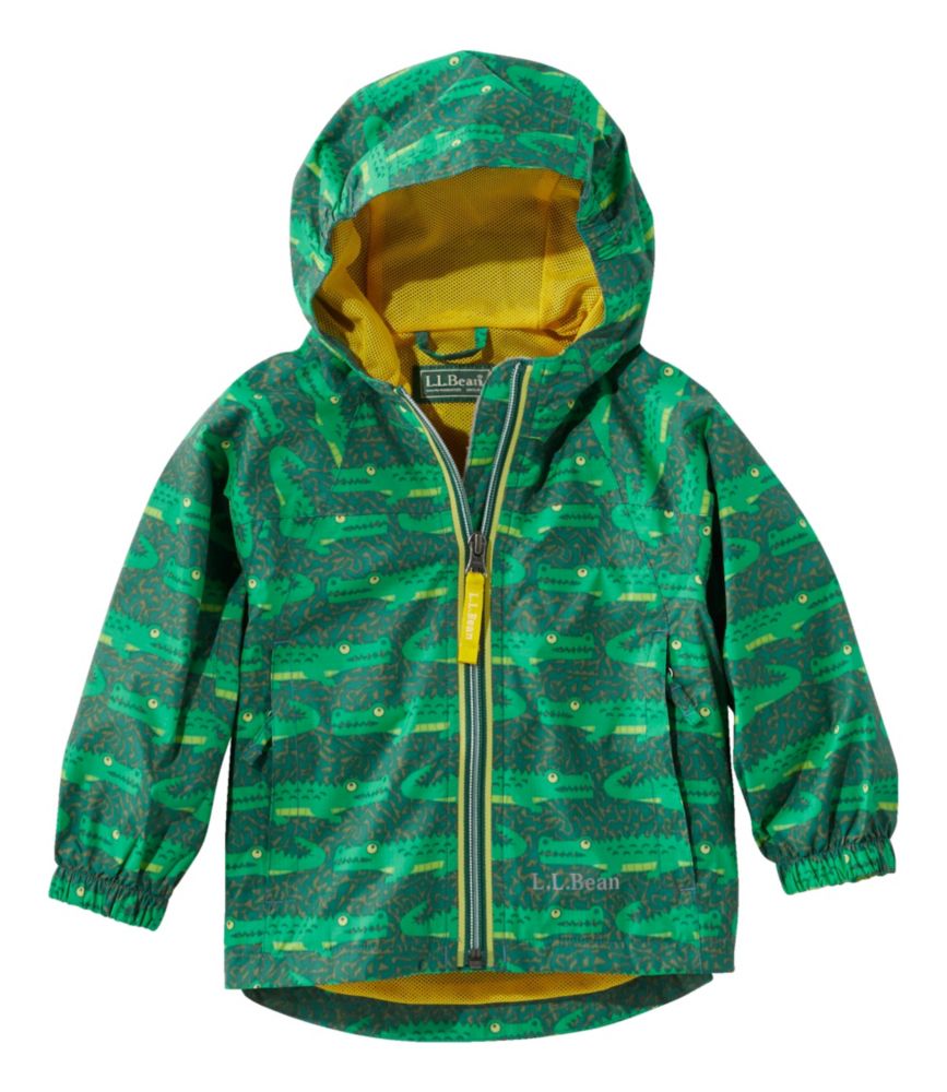 Infants' and Toddlers' Discovery Rain Jacket, Print, Darkest Green Gator, small image number 1