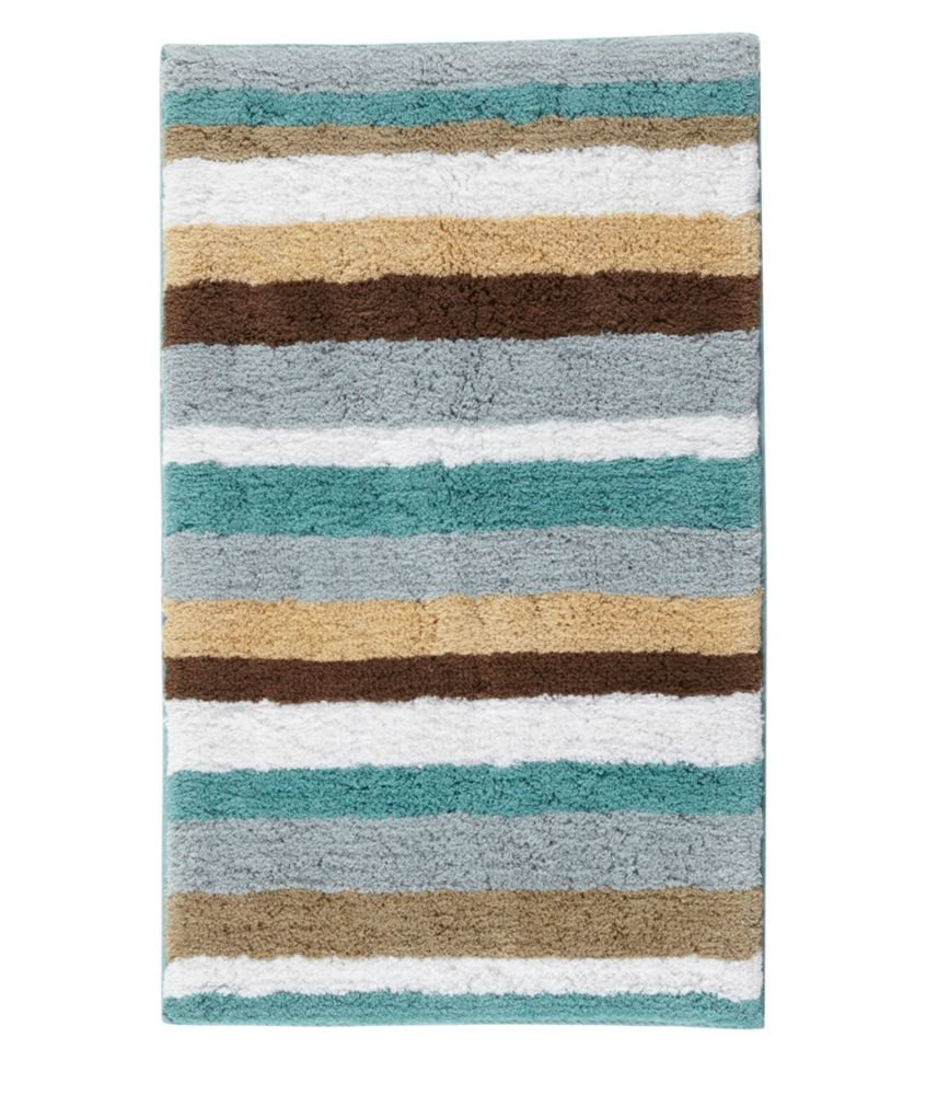 Premium Cotton Bath Mat, Multistripe, Sand Dollar, small image number 1