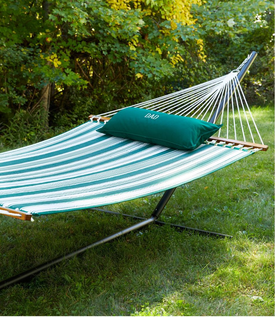 50 inch Double Hammock Pillow Weather Resistant Olefin Polyester 