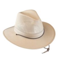 VINTAGE L.L. Bean Aussie Safari Fishing HAT Cowboy Outdoors Sun Shade Mens  w/net