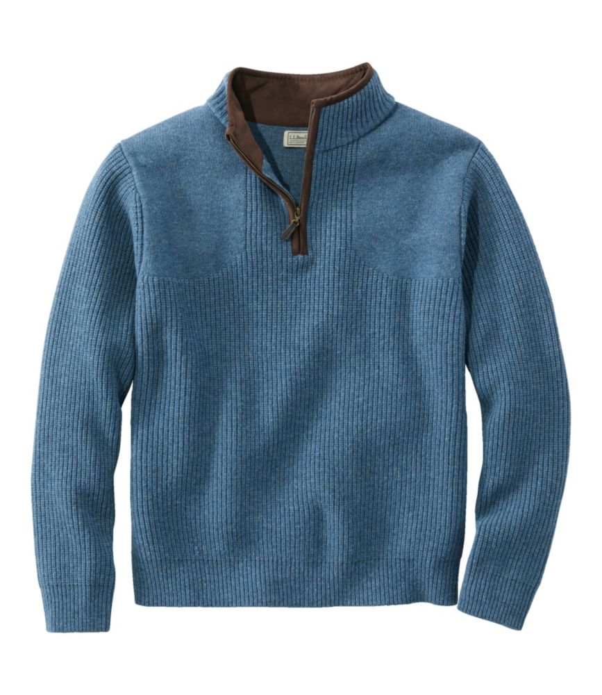 Men's Waterfowl Sweater, Slate Blue Heather, small image number 1