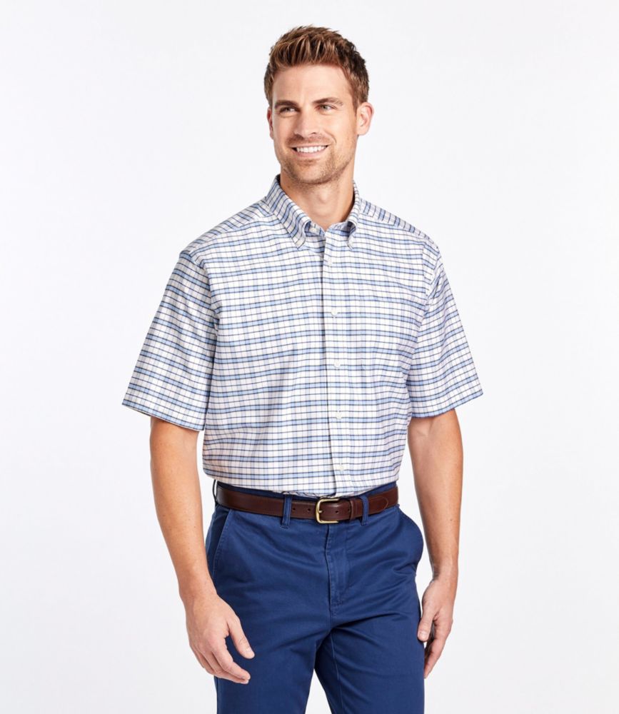 Men's WrinkleFree Classic Oxford Cloth Shirt, Traditional Fit Short