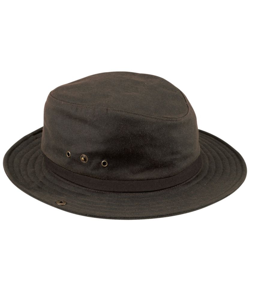 Adults' Waxed-Cotton Packer Hat Chocolate Brown Large | L.L.Bean