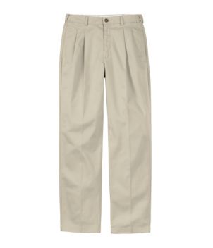 Men's Wrinkle-Free Double L Chinos, Natural Fit, Hidden Comfort, Pleated