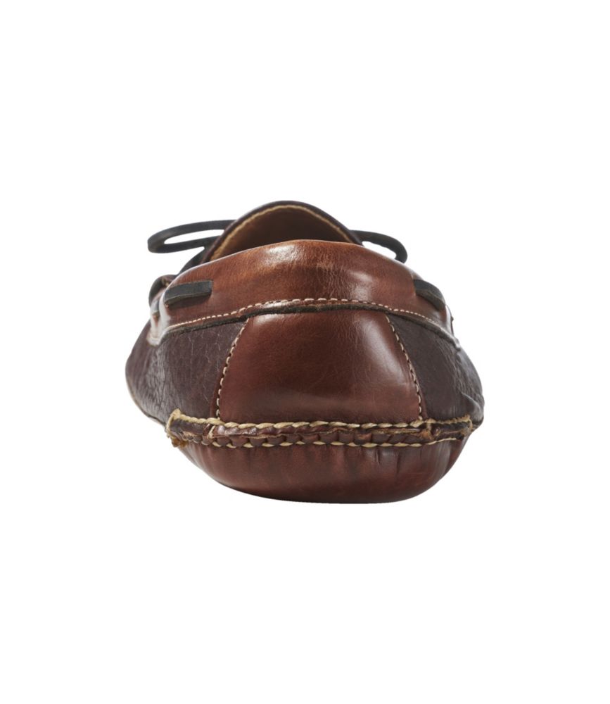 Men's Bison Double-Sole Slippers, Leather-Lined, Raisin, small image number 3