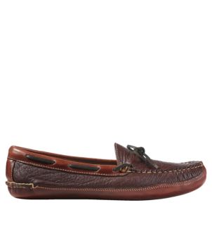 Men's Bison Double-Sole Slippers, Leather-Lined