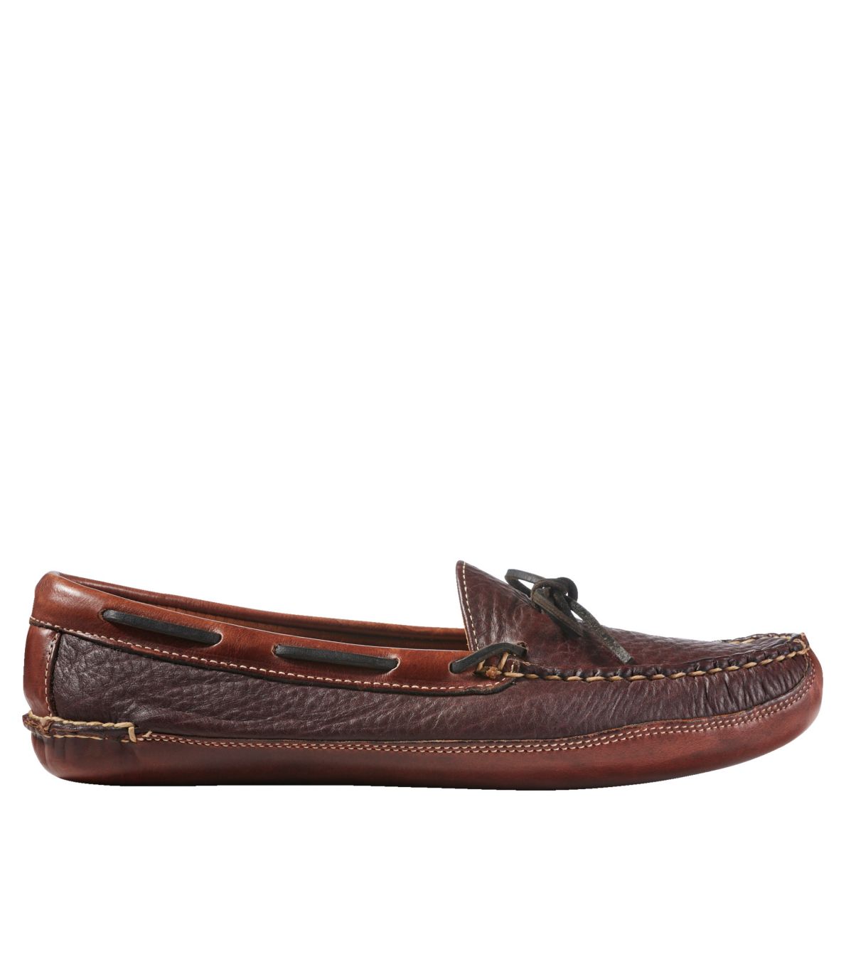 men's bison leather slippers