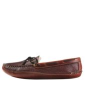 men's shearling lined bison slippers