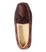 Men's Bison Double-Sole Slippers, Shearling-Lined